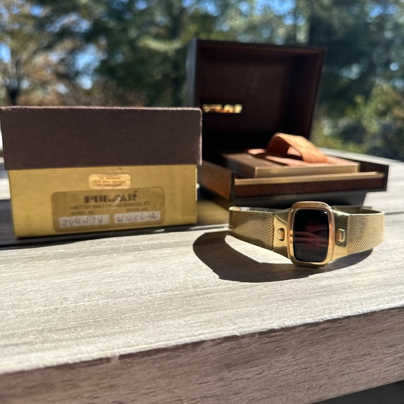 Men’s Pulsar 1970s James Bond style 14kt Gold Filled With Original Box - Picture 8 of 11